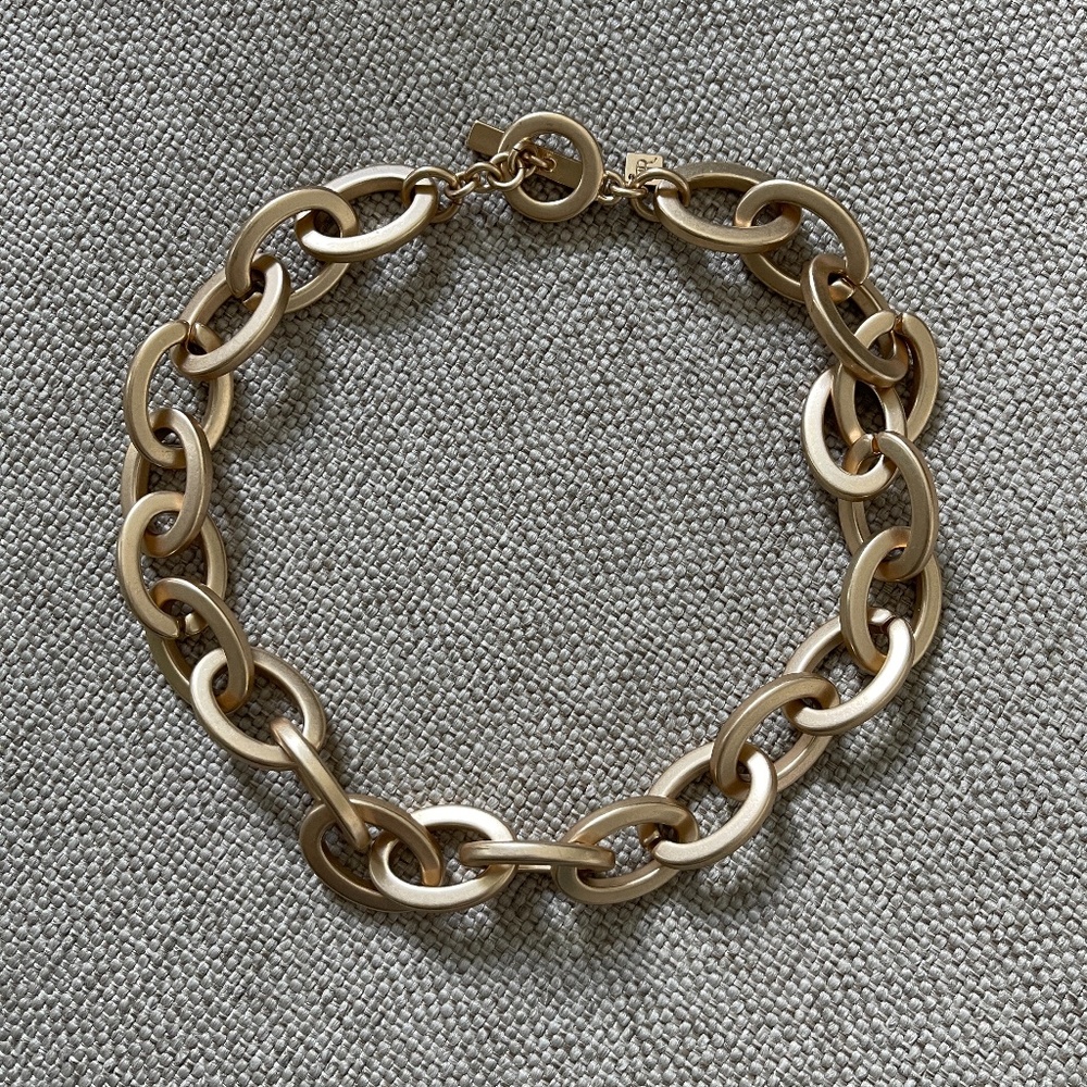 Banana Republic gold chain link necklace (20")